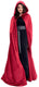Little adventures - rode mantel met capuchon - voor volwassenen – unisex – 154 cm lang