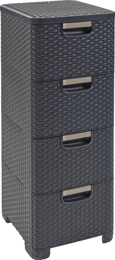 Curver style ladesysteem - 4x14l - antraciet