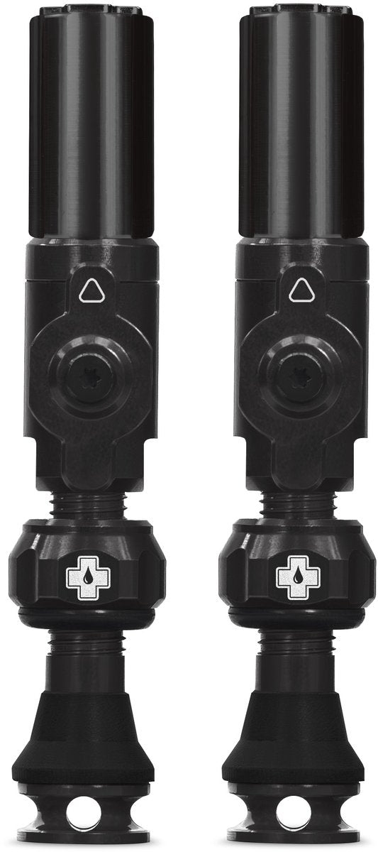 Muc-off tubeless ventiel big bore hybrid small black auto schräder ventiel 30mm