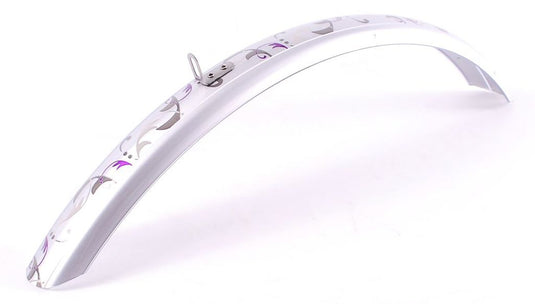 Spatbord voor 26 zilver met print