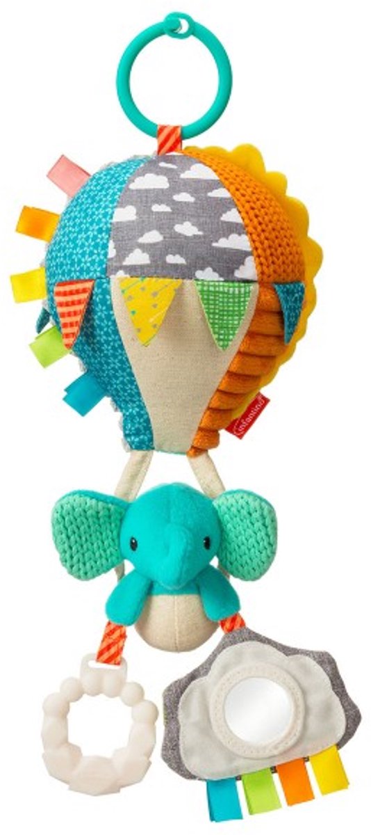 Infantino knuffel speelgoed heteluchtballon met bijtring en rammelaar.