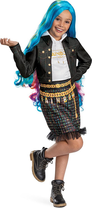 Disguise rainbow high (mga), amaya kostuum classic, maat xs (3t-4t jaar), meisjes