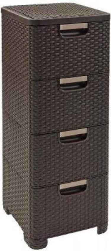 Curver style ladesysteem - 4x 14l - bruin