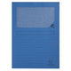 L-hoesjes 50102e 31x22cm donkerblauw venster beschrijfbaar