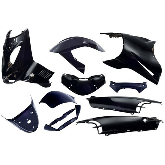 Edge plaatset 11-delig voor aprilia sr van bouwjaar 1997 tot 2004 - zwart metallic
