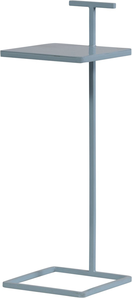 Woood toste bijzettafel - metaal - lichtblauw - 64x22x22