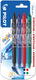 Pilot intrekbare roller frixion ball clicker | medium punt | 0 | 7 mm | blister met 4 stuks