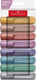 Faber-castell tekstmarkers - 8 stuks - metallic - fc-254678
