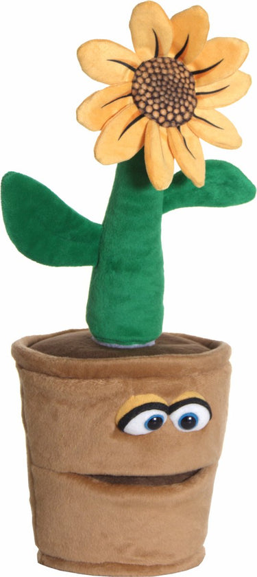 Living puppets handpop volker | spreker met afneembare bloem en beweegbare mond | 44 cm groot | leuk voor familie, entertainers en speelfans | handwas, niet geschikt voor kinderen onder 3 jaar