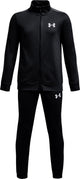 Under armour ua rival knit track suit-blk jongens trainingspak - zwart - wit 140