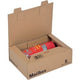 Vouwdoos mailbox s 255x185x85mm 100g bruin