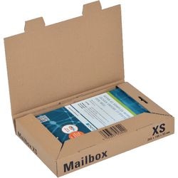 Vouwdoos mailbox xs 248x157x42mm 60g bruin
