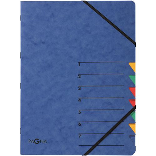 Sorteermap pagna blauw a4