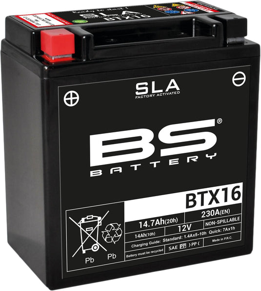 Bs-battery batterij btx16 btx16-bs battery btx16 bs sla
