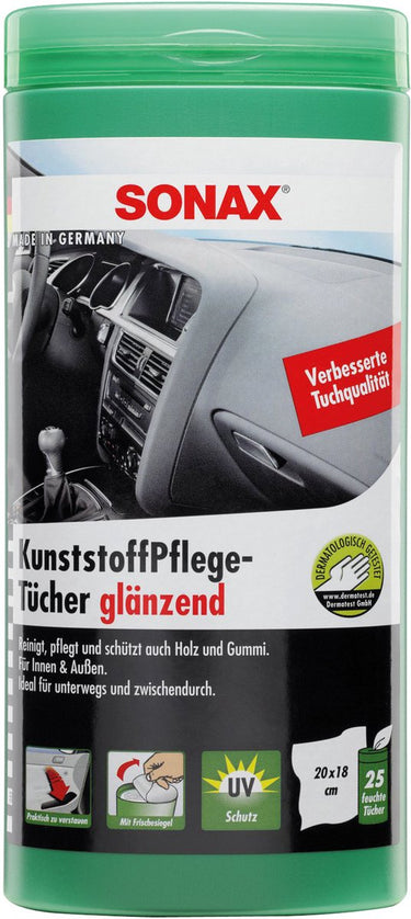 Sonax kunststofonderhoudsdoekjes glans 25st 04121000