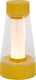 Lucide lorali - oplaadbare tafellamp binnen buiten - accu batterij - ø 7,7 cm - led dimbaar - 1x1,2w 2600k 3000k - ip44 - okergeel