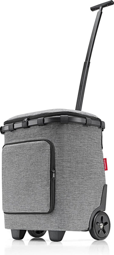 Reisenthel carrycruiser plus boodschappentrolley - 43 + 3 l - twist silver grijs