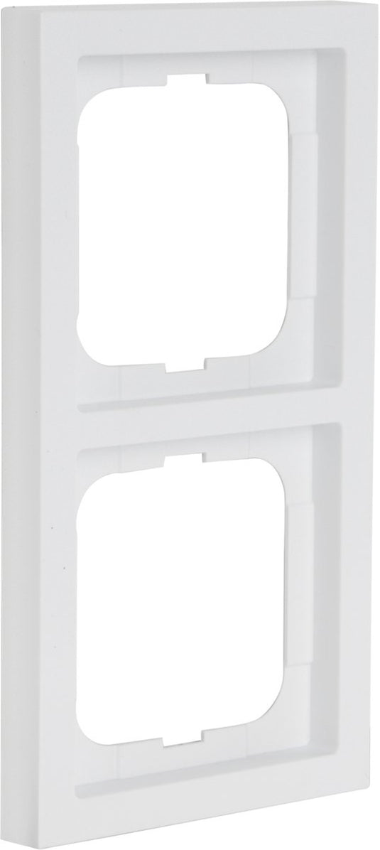 Busch-jaeger future linear afdekraam - inbouw - 2-voudig - verticaal horizontaal - mat wit