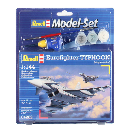 Revell model set - eurofighter typhoon 63dlg. - incl. basiskleuren verf