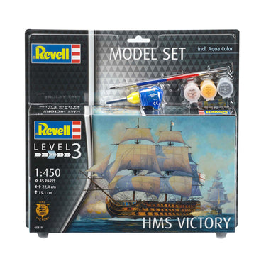 Revell model set - hms victory 45dlg. - incl. basiskleuren verf
