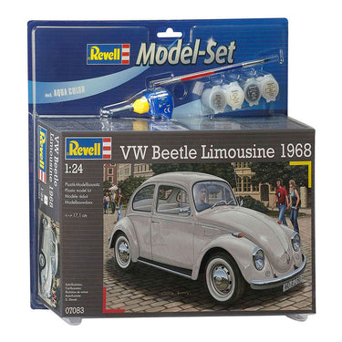 Revell model set - volkswagen beetle limousine 68 - incl. basiskleuren verf