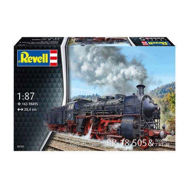 Revell modelbouwpakket militaire voertuigen - 02167 baureihe 18 505 - tender 2'3' t 38 - stoomlocomotief plastic - 1:87 - modelbouw