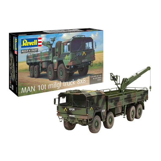 Revell modelbouwpakket - man 10t milgl truck 8x8 1:35 - 245dlg.