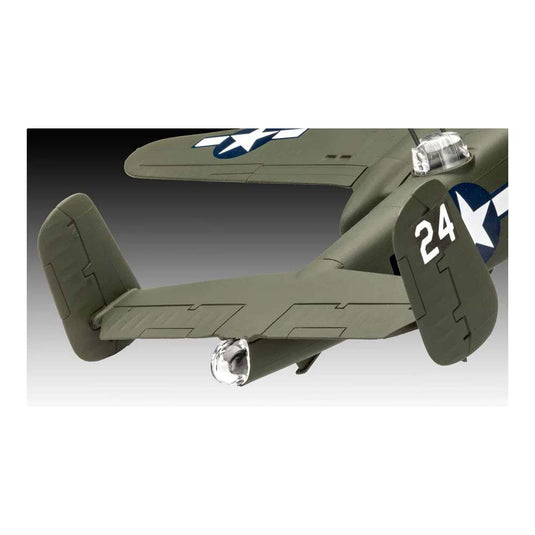 Revell modelbouwpakket militaire voertuigen - 03650 b-25 mitchell easy-click-system plastic - 1:72 - modelbouw