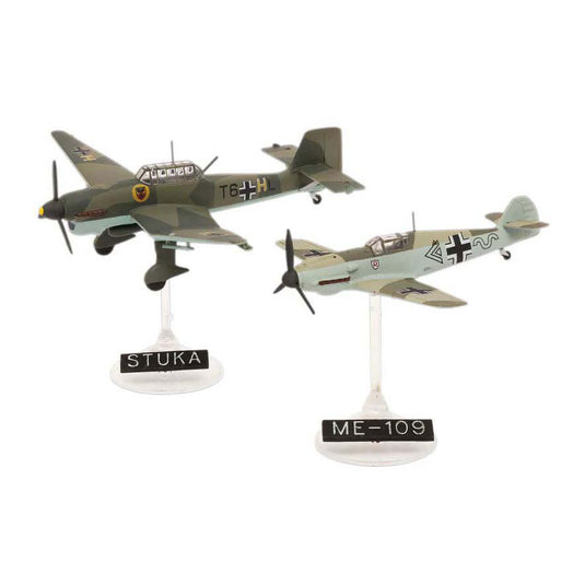 Revell modelbouwpakket - messerschmitt bf109e junkers ju87b 1:144 - 39dlg.