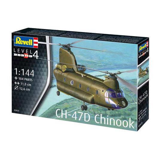 Revell modelbouwpakket - ch-47d chinook 1:144 - 104dlg.