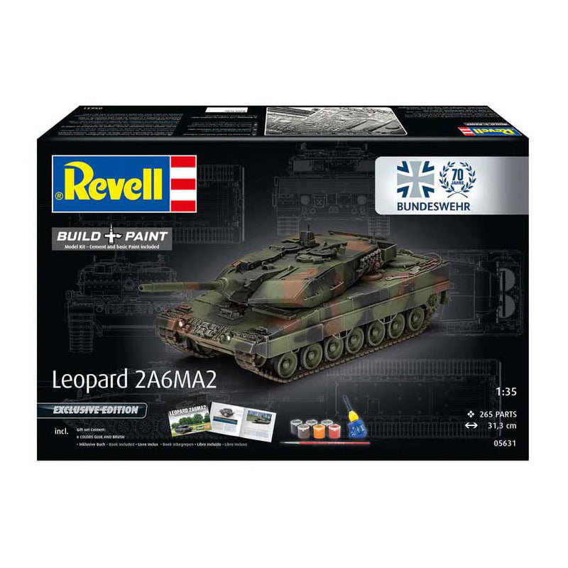 Load image into Gallery viewer, Revell modelbouwpakket - 70 years bundeswehr: leopard 2 a6a2 1:35 - 265dlg.
