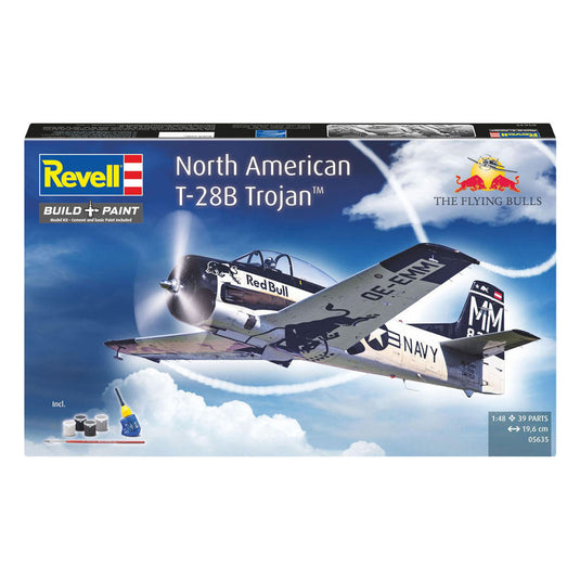 Revell modelbouwpakket - gift set t-28b trojan: flying bulls 25th anniv. 1:48