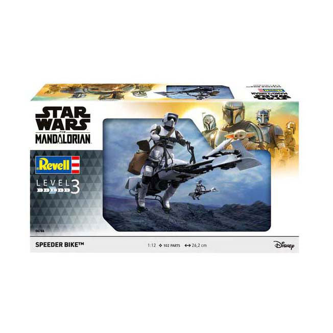 Load image into Gallery viewer, Revell modelbouwpakket star wars - speeder bike the mandalorian 1:12 - 102dlg.
