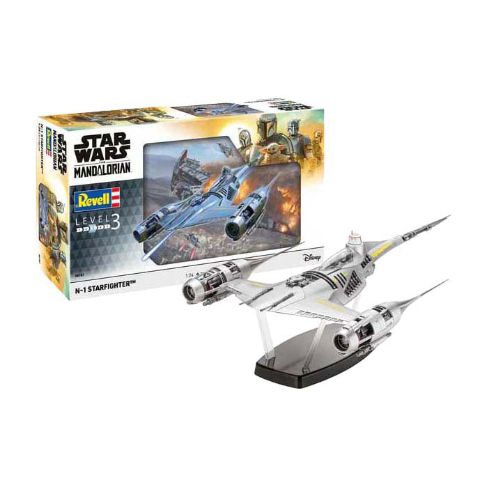 Load image into Gallery viewer, Revell modelbouwpakket star wars - n1 starfighter the mandalorian 1:24 - 77dlg.
