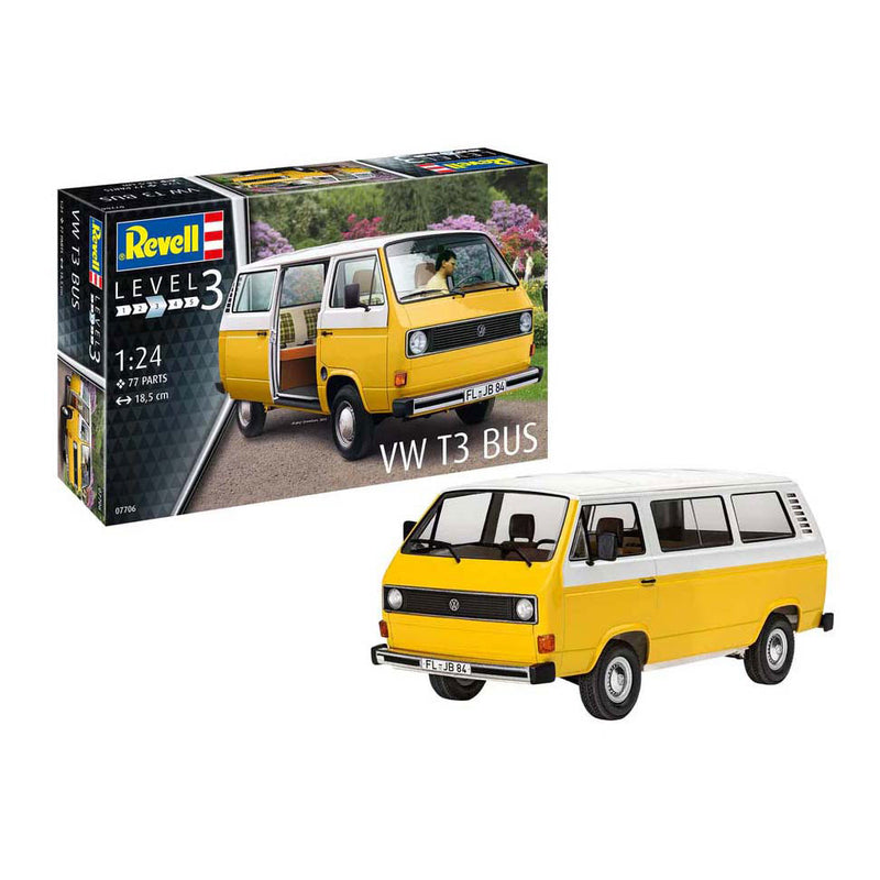Load image into Gallery viewer, Revell modelbouwpakket - vw t3 bus 1:25 - 77dlg.
