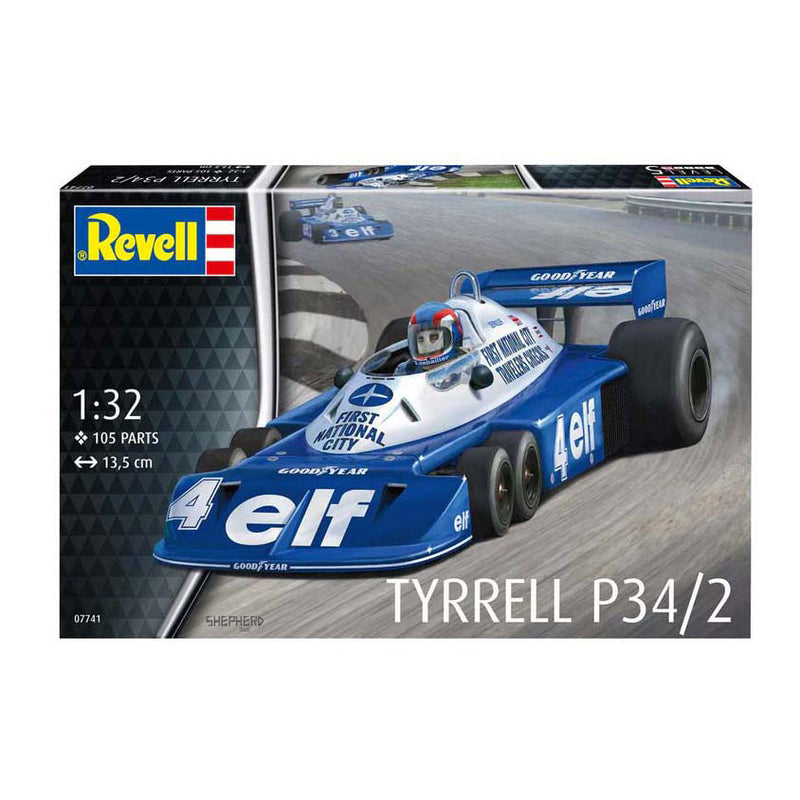 Load image into Gallery viewer, Revell modelbouwpakket militaire voertuigen - 07741 tyrrell p34 2 - 6 wieler - formule 1 auto plastic - 1:32 - modelbouw
