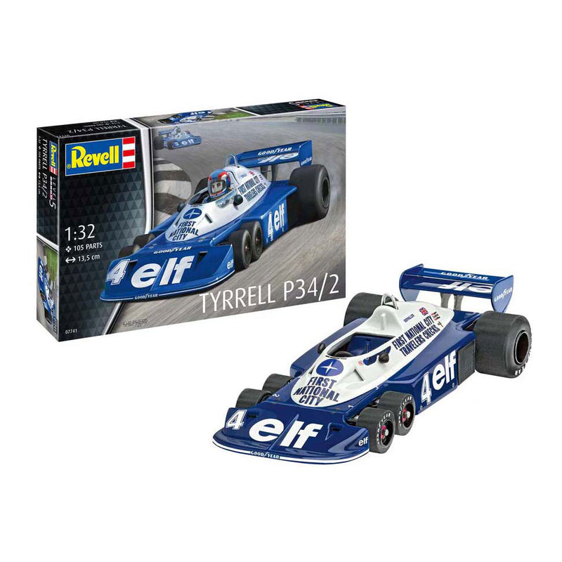Load image into Gallery viewer, Revell modelbouwpakket militaire voertuigen - 07741 tyrrell p34 2 - 6 wieler - formule 1 auto plastic - 1:32 - modelbouw
