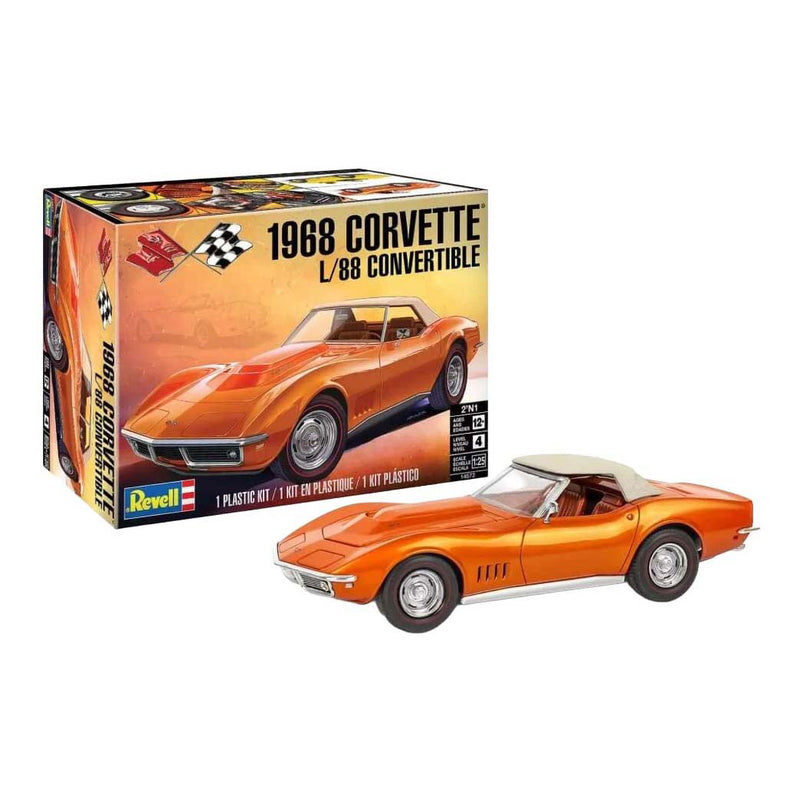 Load image into Gallery viewer, Revell modelbouwpakket - '68 corvette l-88 roadster 1:24

