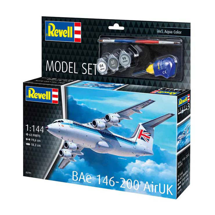 Load image into Gallery viewer, Revell modelbouwpakket - bae 146-200 airuk 1:144 - 63dlg.
