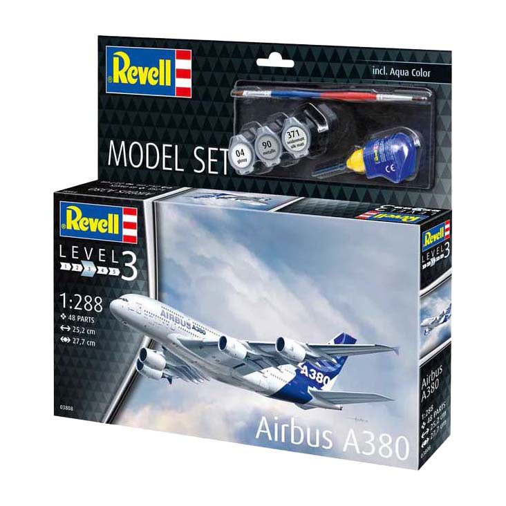 Load image into Gallery viewer, Revell modelbouwpakket - airbus a380 1:288 - 48dlg. - incl. basiskleuren verf
