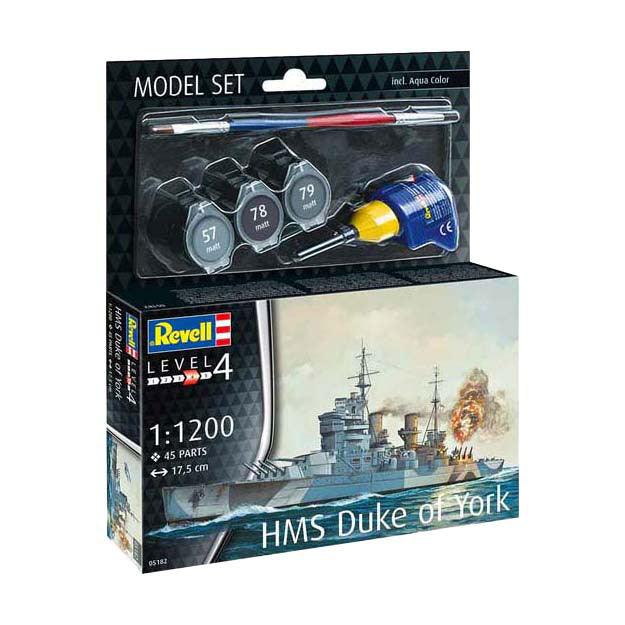 Load image into Gallery viewer, Revell modelbouwpakket - battleship hms duke of york 1:1200 - 45dlg.

