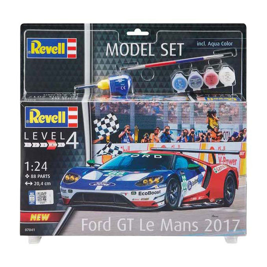 Revell modelbouwpakket - ford gt le mans 1:24 - 88dlg. - incl. basiskleuren verf