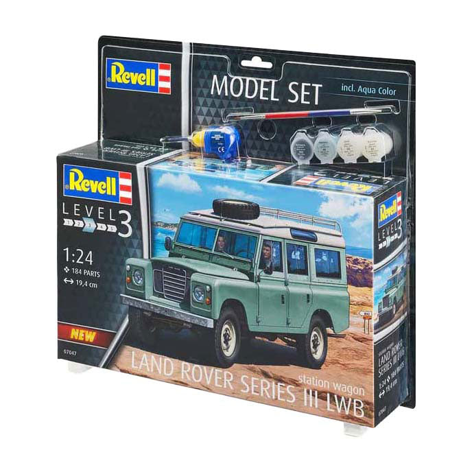 Load image into Gallery viewer, Revell modelbouwpakket auto - 67047 land rover series iii lwb station wagon - britse klassieke auto - model set plastic - 1:24 - modelbouw
