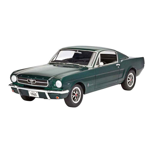 Revell modelbouwpakket - 1965 ford mustang 2+2 fastback 1:24 - 82dlg. - incl. basiskleuren verf