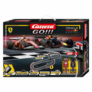 Carrera go!!! racebaan - champion's racing m. verstappen no.1 vs. l. hamilton no.44
