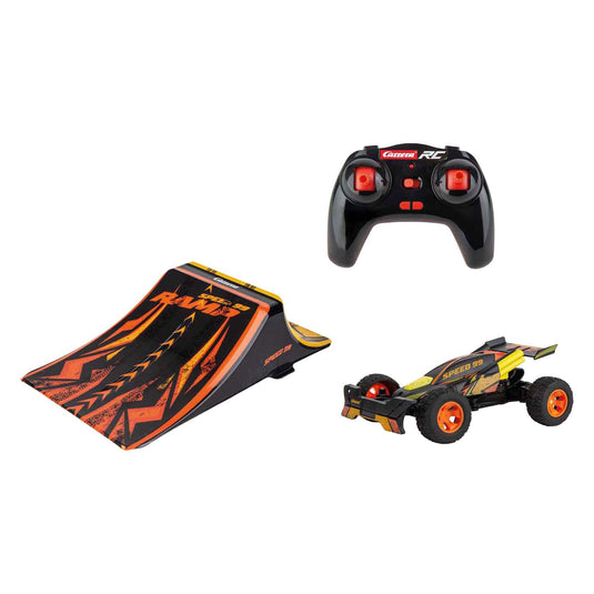 Carrera rc 2,4ghz high speed car + ramp 1:32