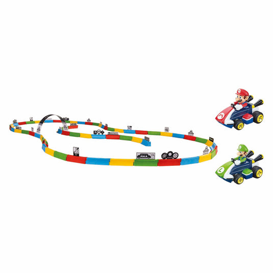 Carrera rc 2,4ghz mario kart tabletop racing set - mario luigi 1:43