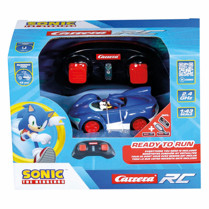 Load image into Gallery viewer, Carrera team sonic racing mini rc - sonic 1:43
