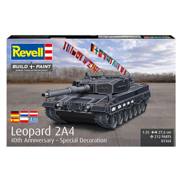 Revell modelbouwpakket leopard 2a4 - special decoration 40th anniversary 1:35 - 212dlg.