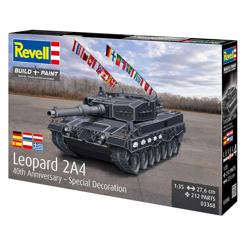 Load image into Gallery viewer, Revell modelbouwpakket leopard 2a4 - special decoration 40th anniversary 1:35 - 212dlg.
